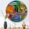 Designart - Colour Fusion III - Modern Metal Circle Wall Art